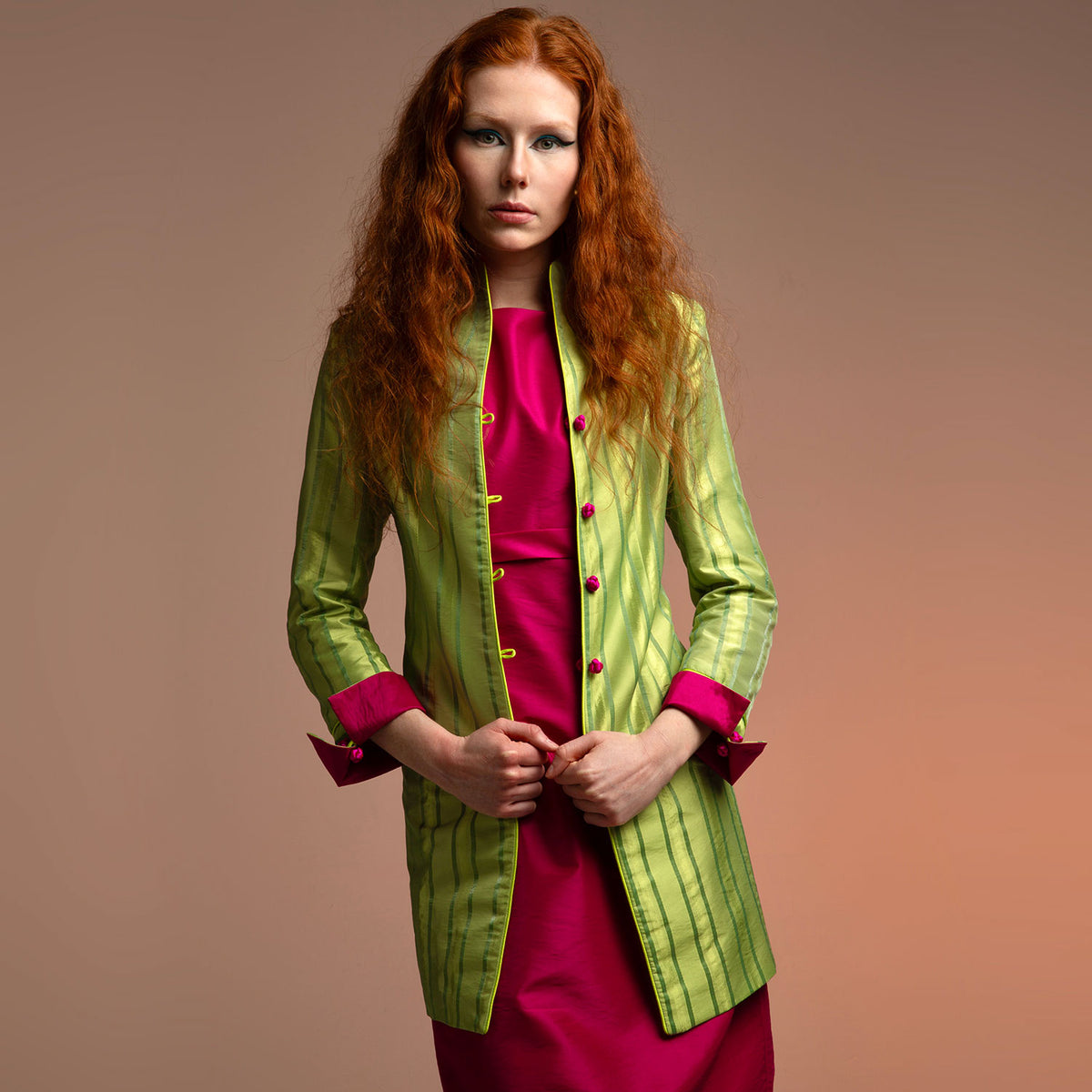 Lime/Wildrose Reversible Holden Jacket