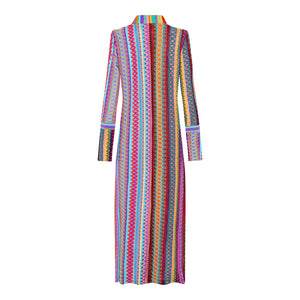 Fuchsia Zigzag Jessie Longline Cardigan