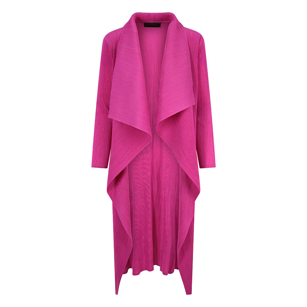 Magenta Waterfall Crinkle Coat