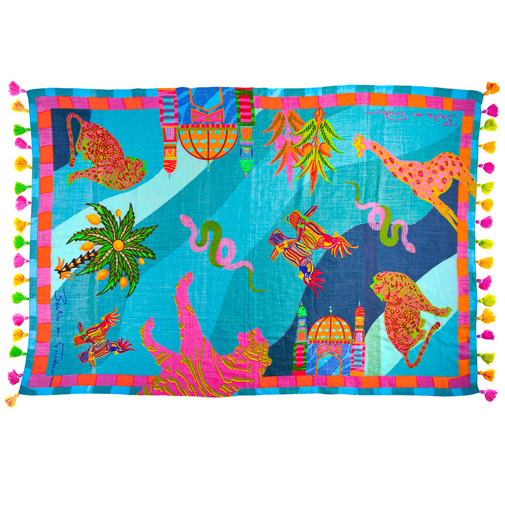 Majestic Safari Stilvoll Wool Shawl