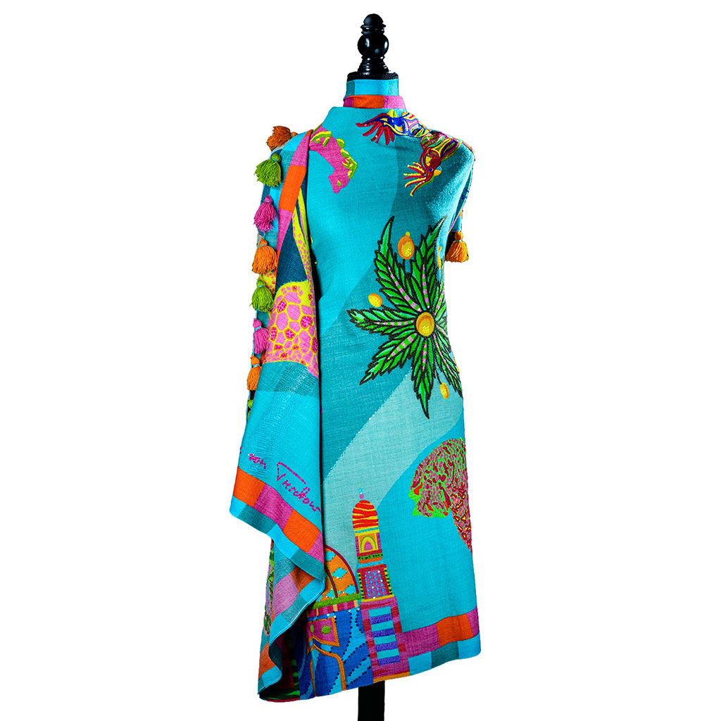 Majestic Safari Stilvoll Wool Shawl