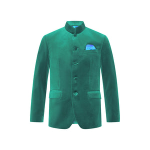 Sage Mughal Mens Velvet Jacket