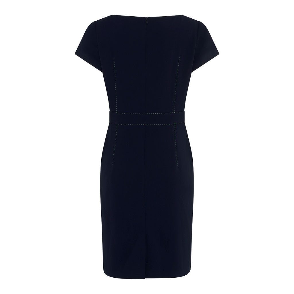 Navy Cassis Shift Dress