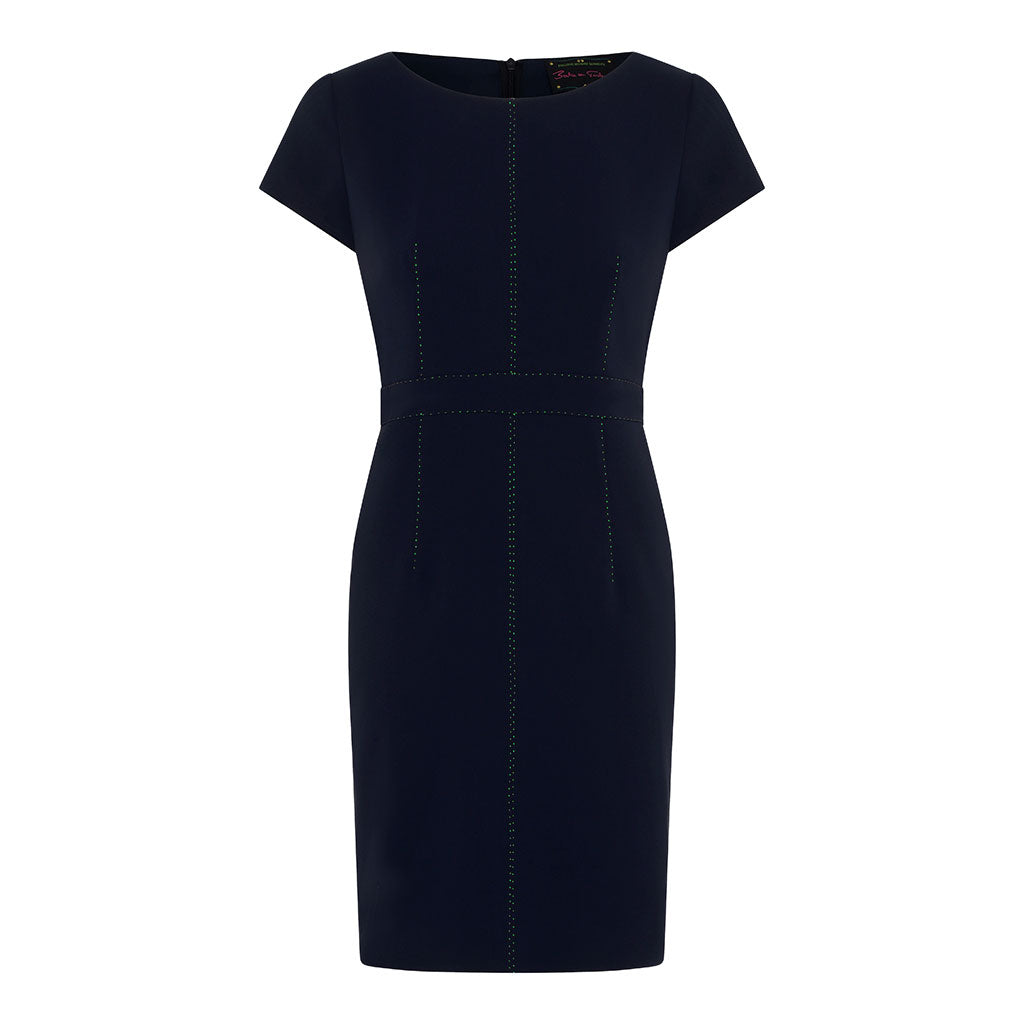 Navy Cassis Shift Dress