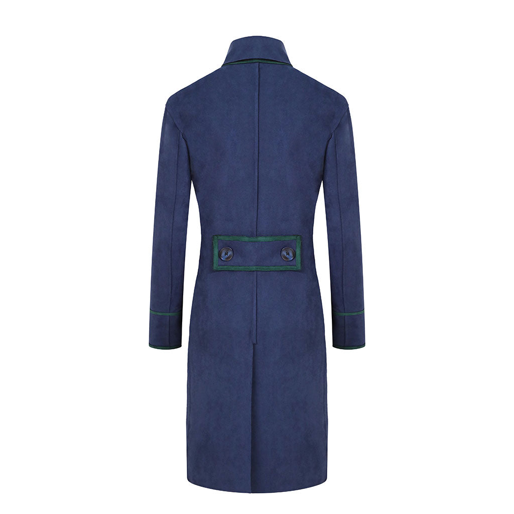 Navy Faux Suede Pirate Coat Beatrice von Tresckow Designs