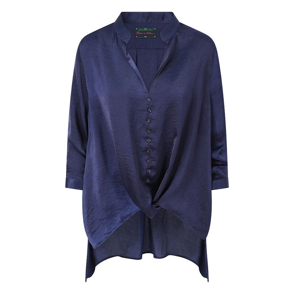 Navy Fritzi Oversized Shirt