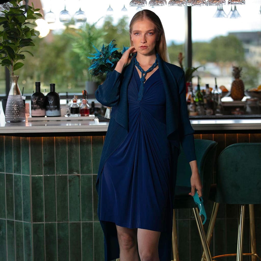 Navy Lolita Midi Dress