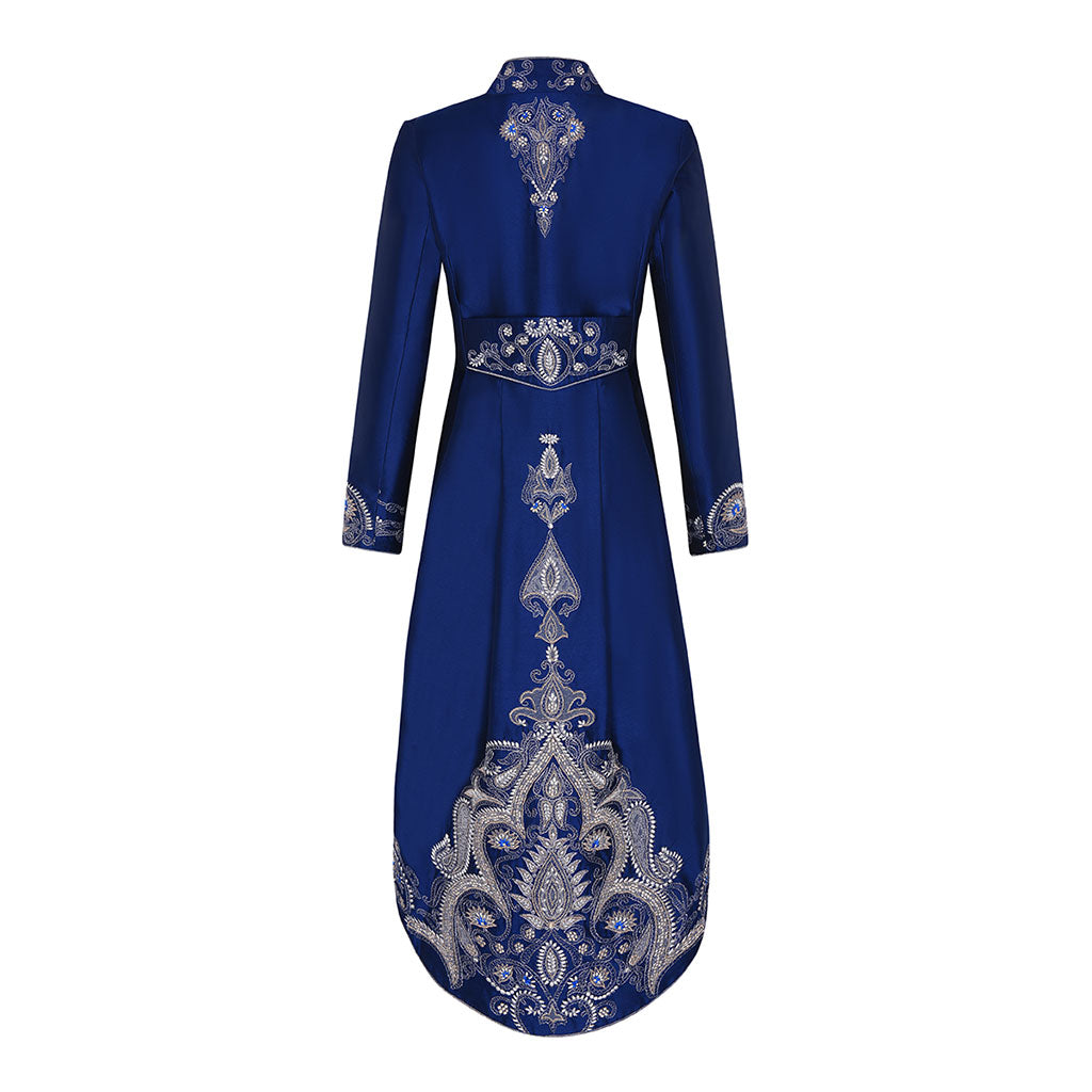 Navy Missouri Silk Dresscoat