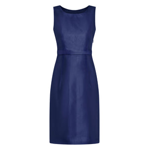 Navy Taffeta Nikki Empire Dress