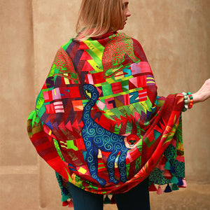 Neon Savanna Stilvoll Wool Shawl
