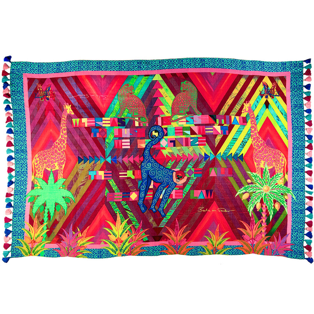 Neon Savanna Stilvoll Wool Shawl