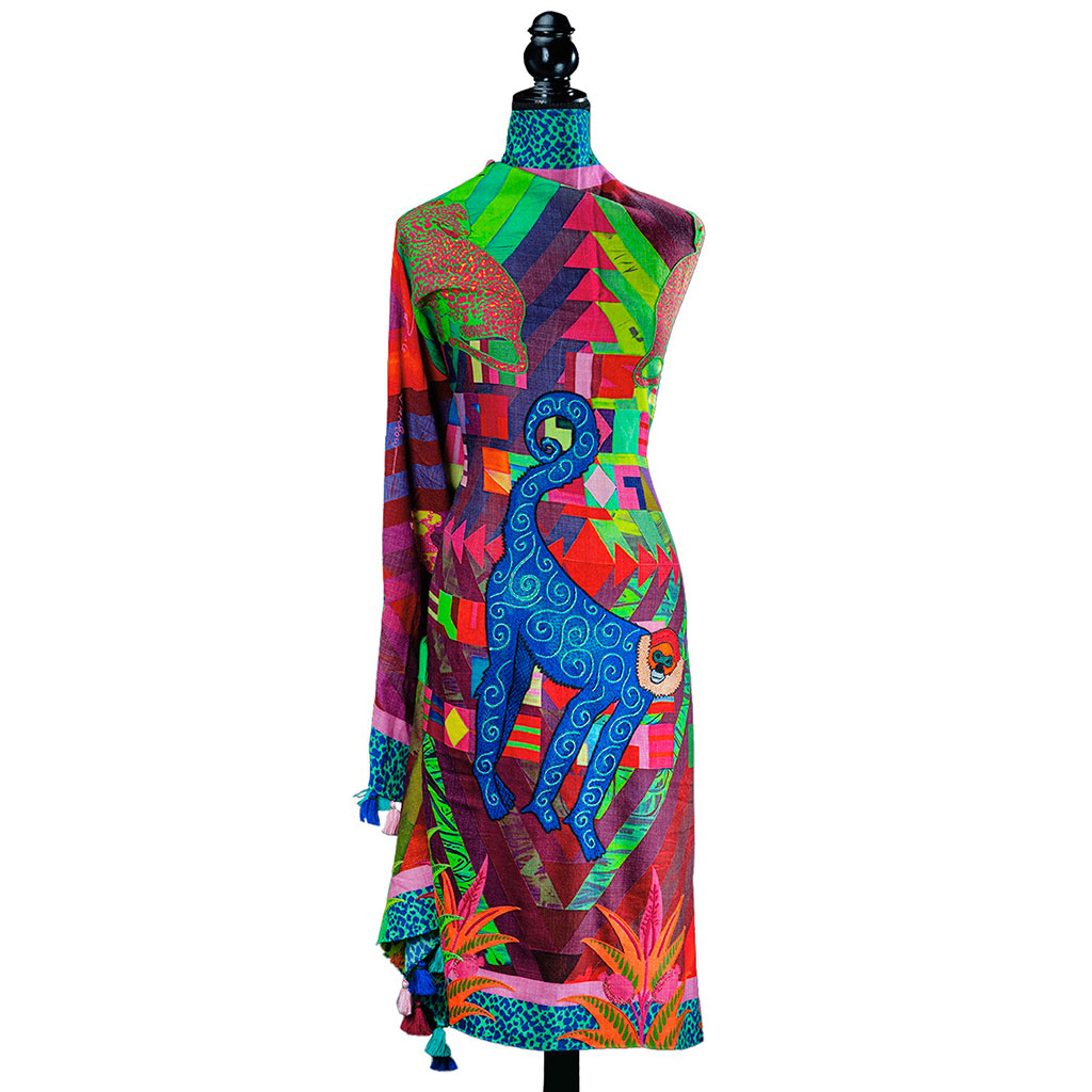 Neon Savanna Stilvoll Wool Shawl