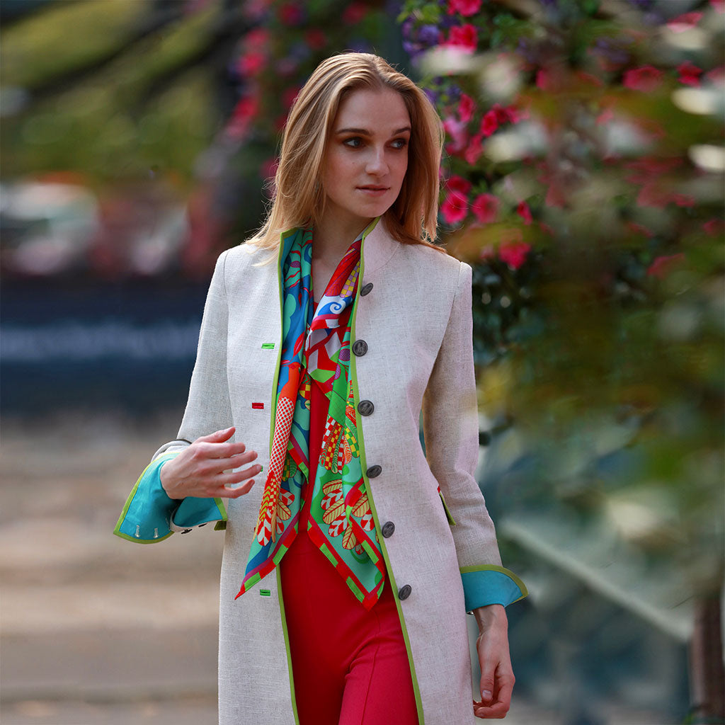 Oatmeal Linen Cavalier Jacket