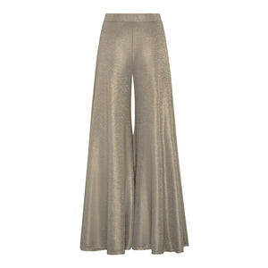Ophelia Gold Drape Flare Trousers