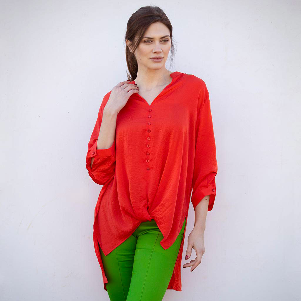Orange Fritzi Oversized Shirt