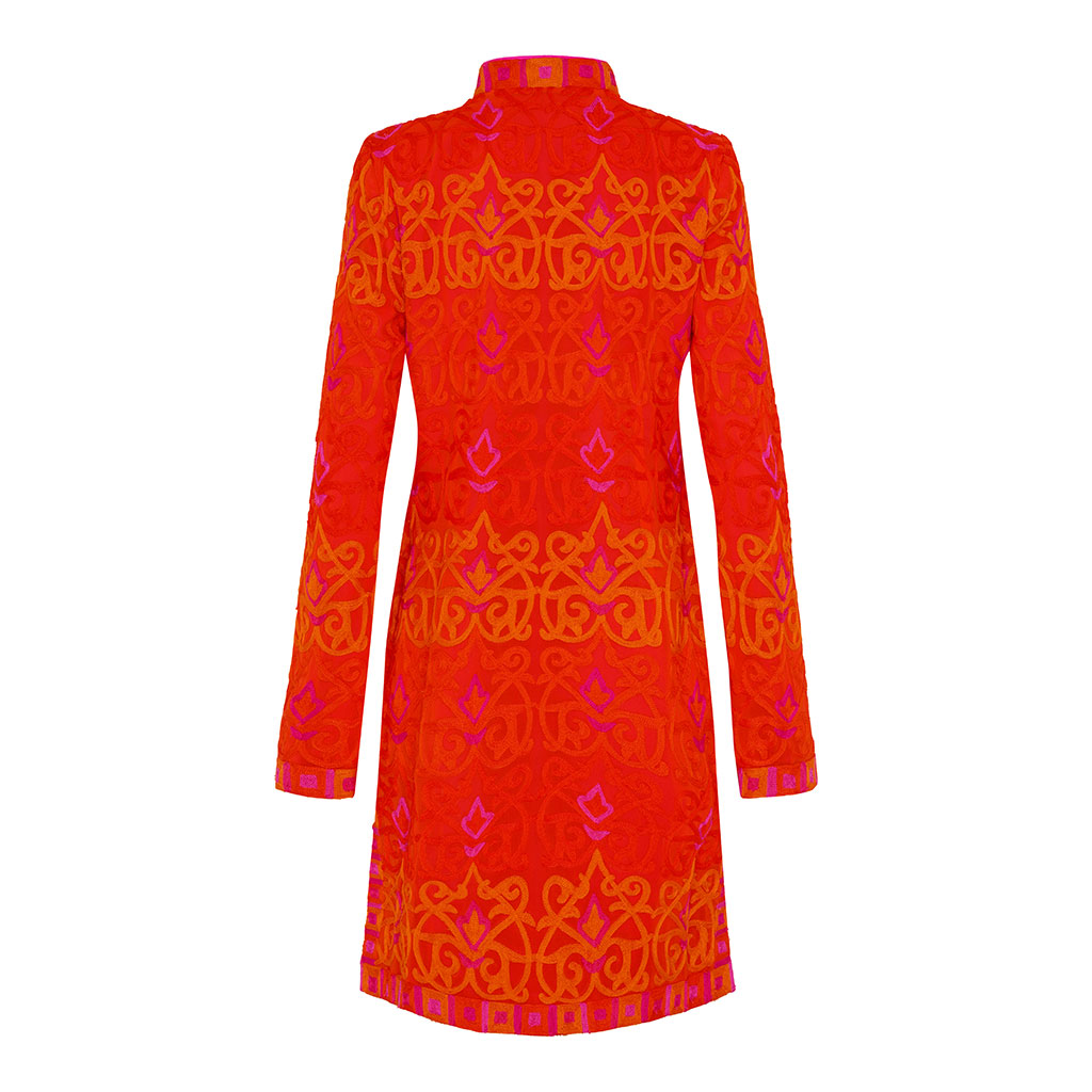 Orange Embroidered Mystique Jacket