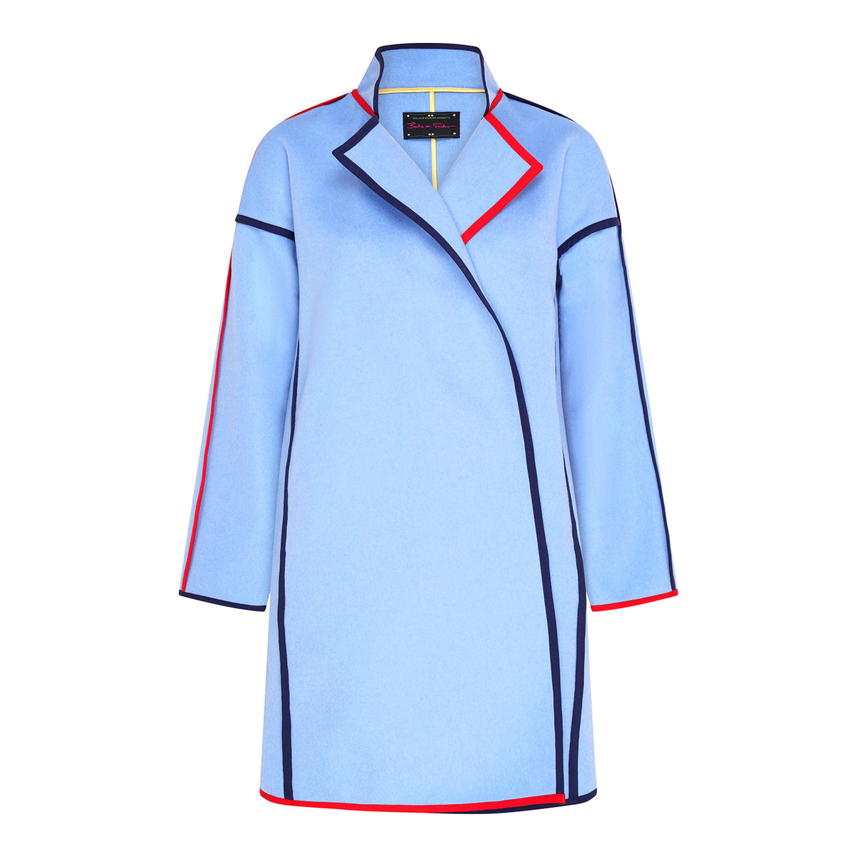 Light Blue Oversized Cashmere Mix Space Coat