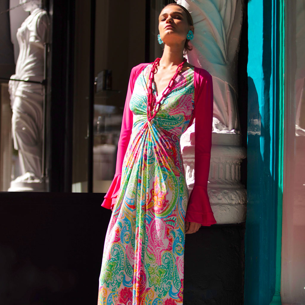 ドレス Original paisley pattern dress Green Paisley Maxi Dress - TK Maxx UK