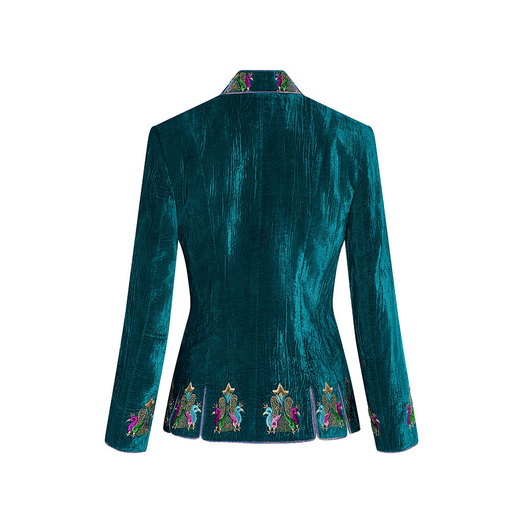 Peacock Reign Tudor Revere Velvet Jacket Beatrice von Treskcow