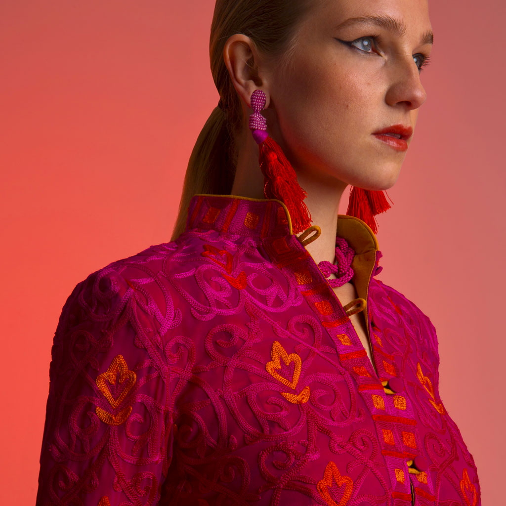 Pink Embroidered Mystique Jacket