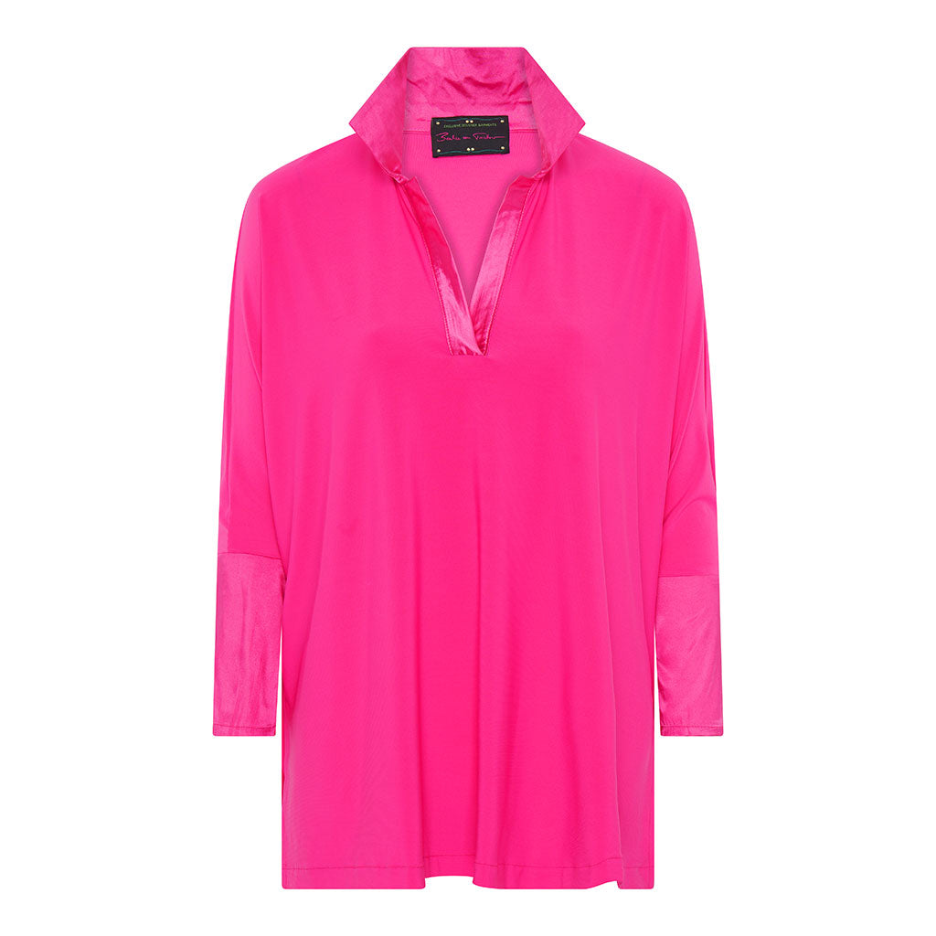 Pink Oversized Jersey Shirt