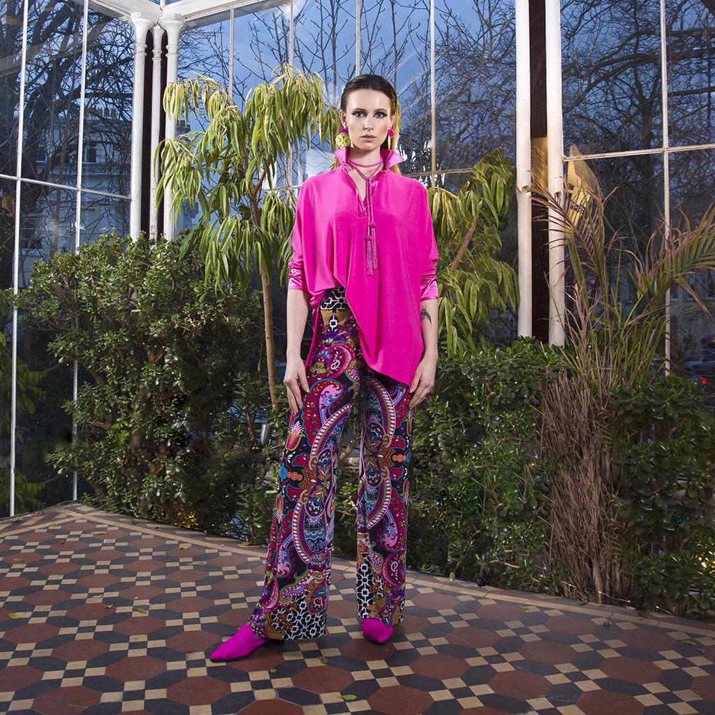 Pink Oversized Jersey Shirt