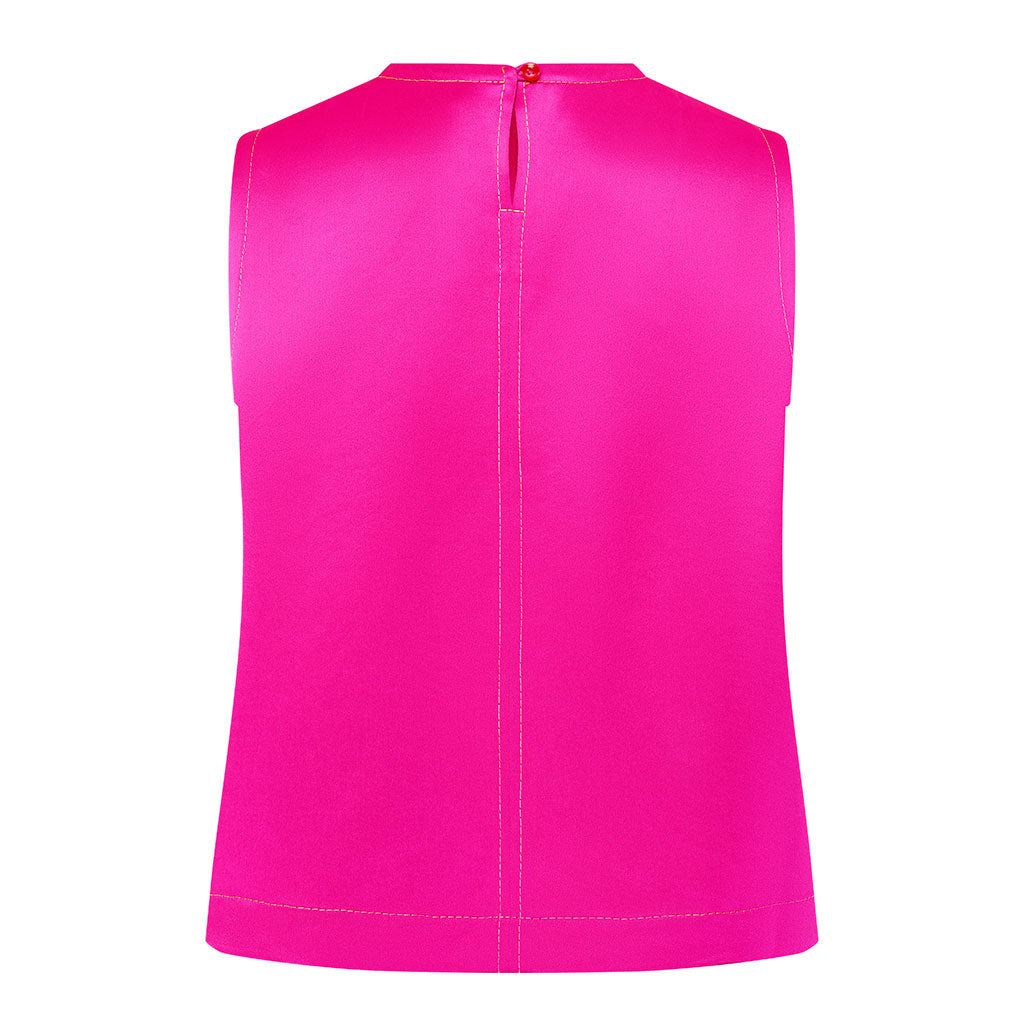 Pink Josea Satin Top