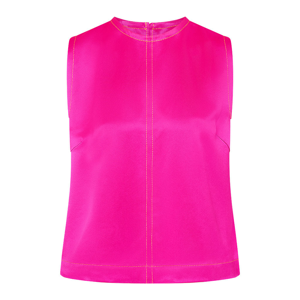 Pink Josea Satin Top