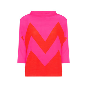 Pink/Orange Zig Zag Jumper
