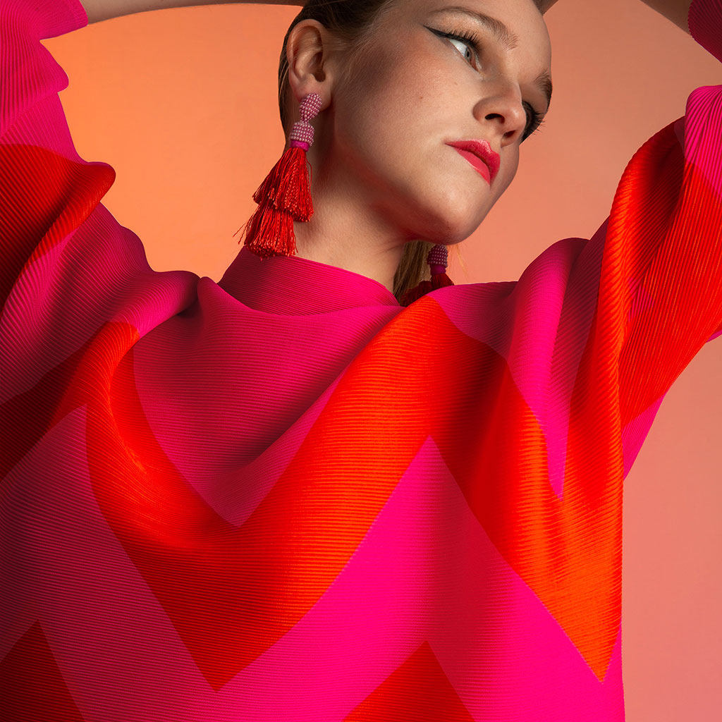 Pink/Orange Zig Zag Jumper