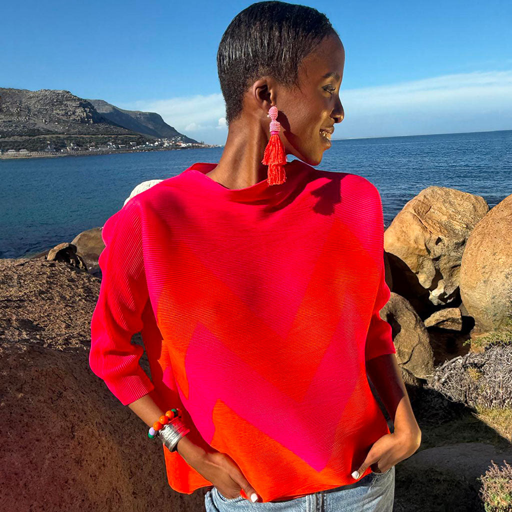 Pink/Orange Zig Zag Jumper