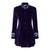 Purple Velvet Lalique Dove Swing Jacket