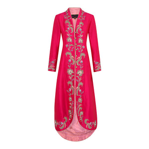 Raspberry Missouri Silk Dresscoat