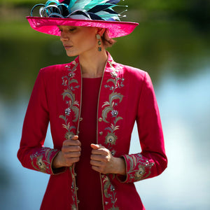 Raspberry Missouri Silk Dresscoat