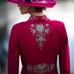 Raspberry Missouri Silk Dresscoat