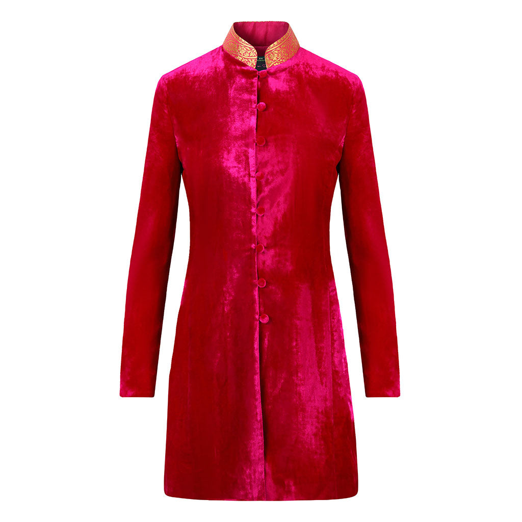 Raspberry Regal Velvet Grace Jacket