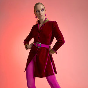 Raspberry Regal Velvet Grace Jacket