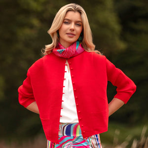 Red Fearne Dolman Cardigan