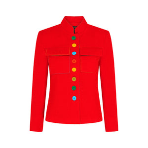 Red Tessie Cotton Jacket