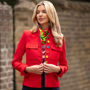 Red Tessie Cotton Jacket