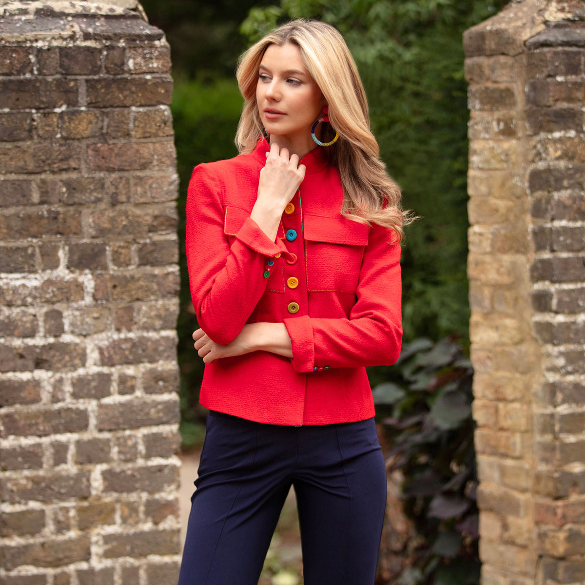 Red Tessie Cotton Jacket