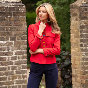 Red Tessie Cotton Jacket