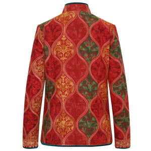 Red Valerie Embroidered Jacket