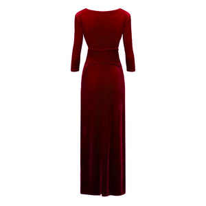 Red Velvet Lola Maxi Dress