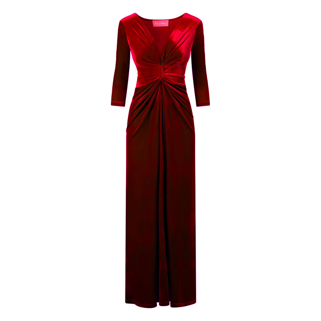Red Velvet Lola Maxi Dress