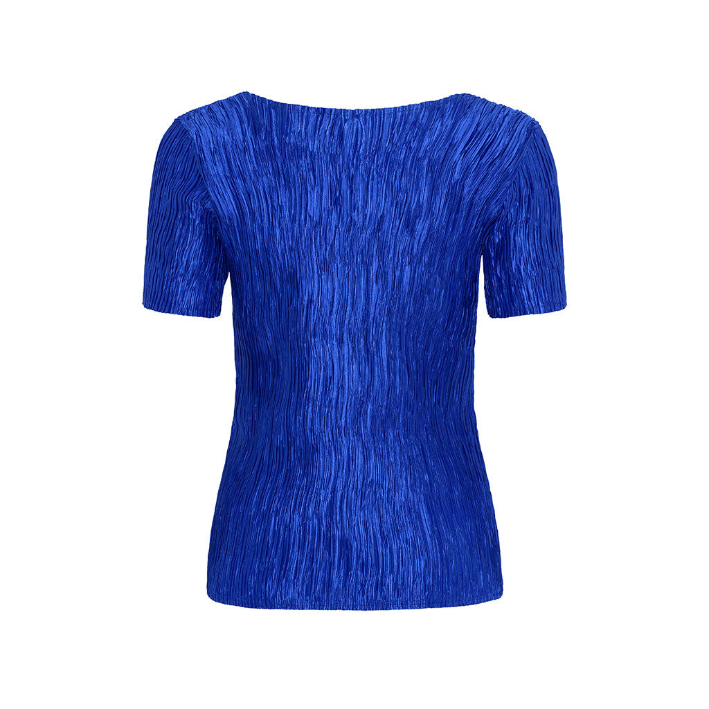 Royal Blue Veronique Crinkle Top