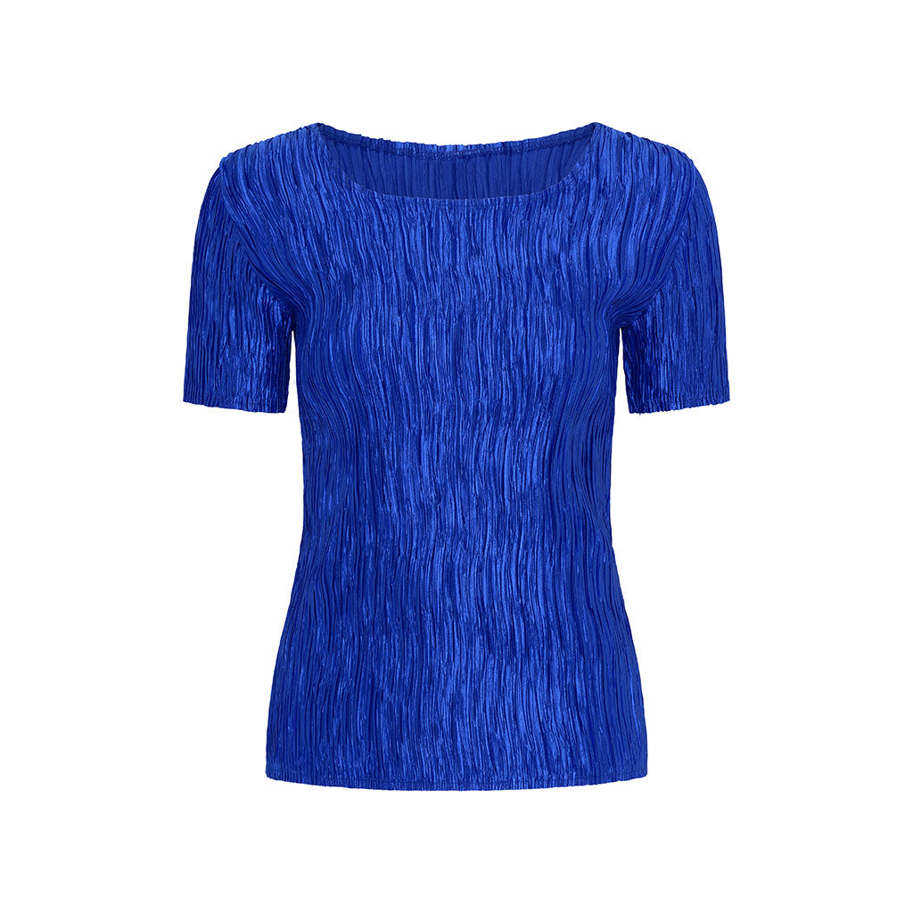 Royal Blue Veronique Crinkle Top