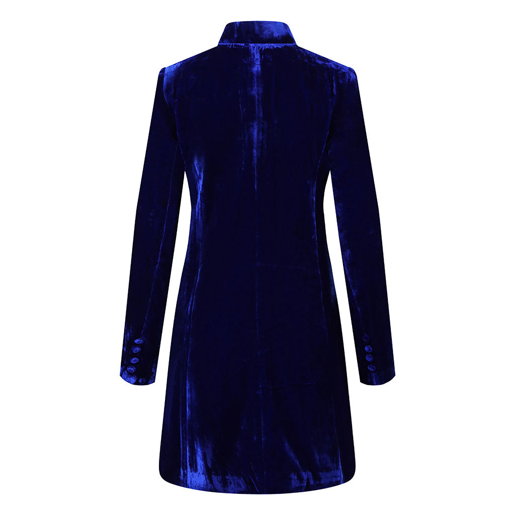 Royal blue dress jacket clearance womens