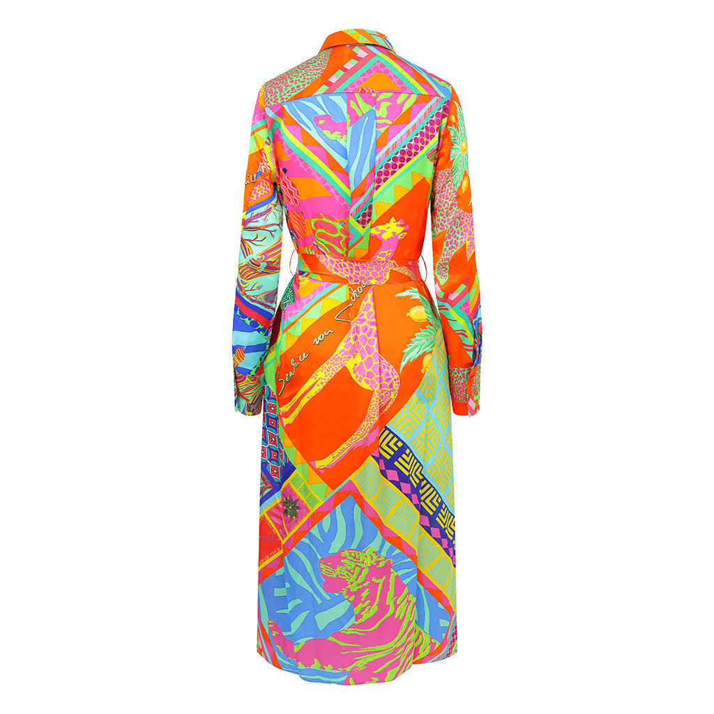 silk safari dress Safari Sheila Silk Shirt Dress