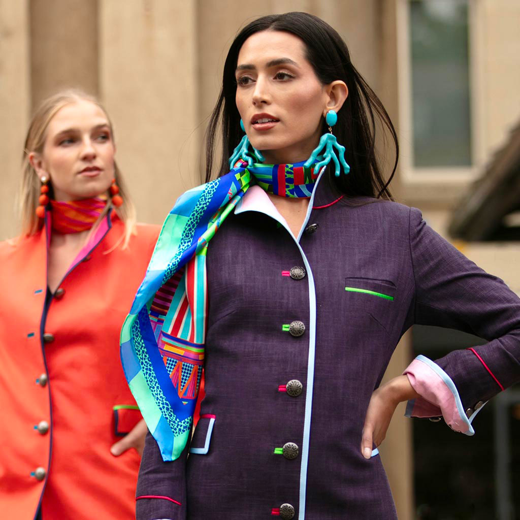 Safari Square Silk Scarf